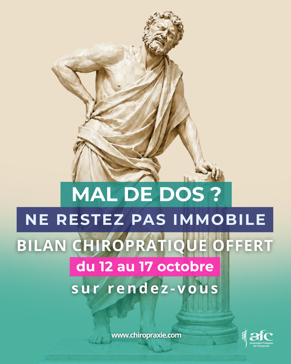 Bilan chiropratique offert: semaine mondiale de la colonne vertébrale !