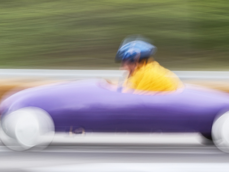 1ère Course à Savon sur un circuit de 600 mètres