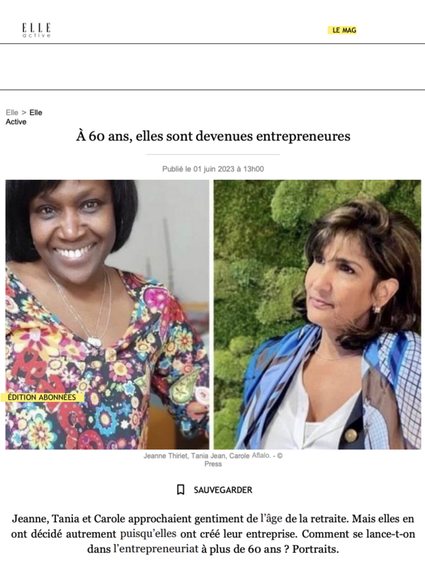 À 60 ans, elles sont devenues entrepreneures