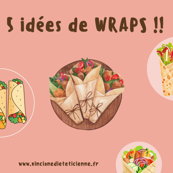 Les idées recettes sous forme de WRAPS