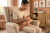 maman post-partum avec bébé, soutien et sérénité