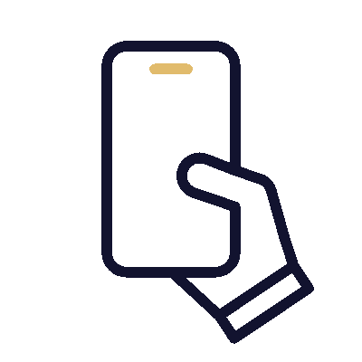 Wired outline 721 hand with phone hover scroll