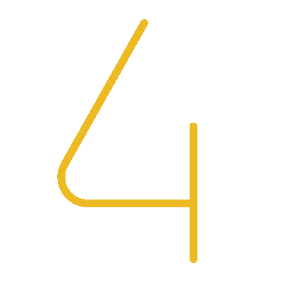 Wired outline 2432 number 4 hover draw