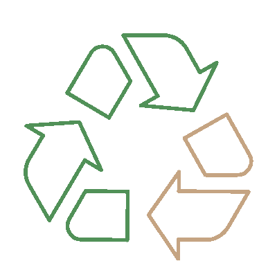 Wired outline 1683 recycling hover cycle  1 