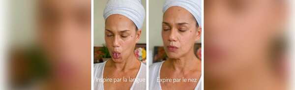 Pause fraicheur avec la respiration Sitalee Pranayama