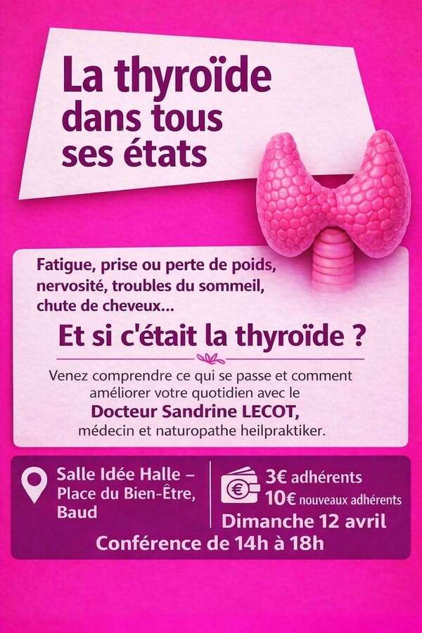 Conférence le 12 avril à 14h à Baud (Les Halles)
