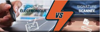Signature scannée VS Signature électronique