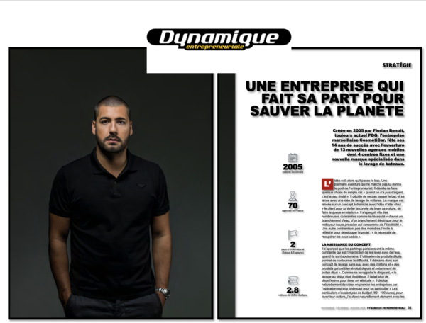 4 pages dans le magazine Dynamique Entrepreneuriale
