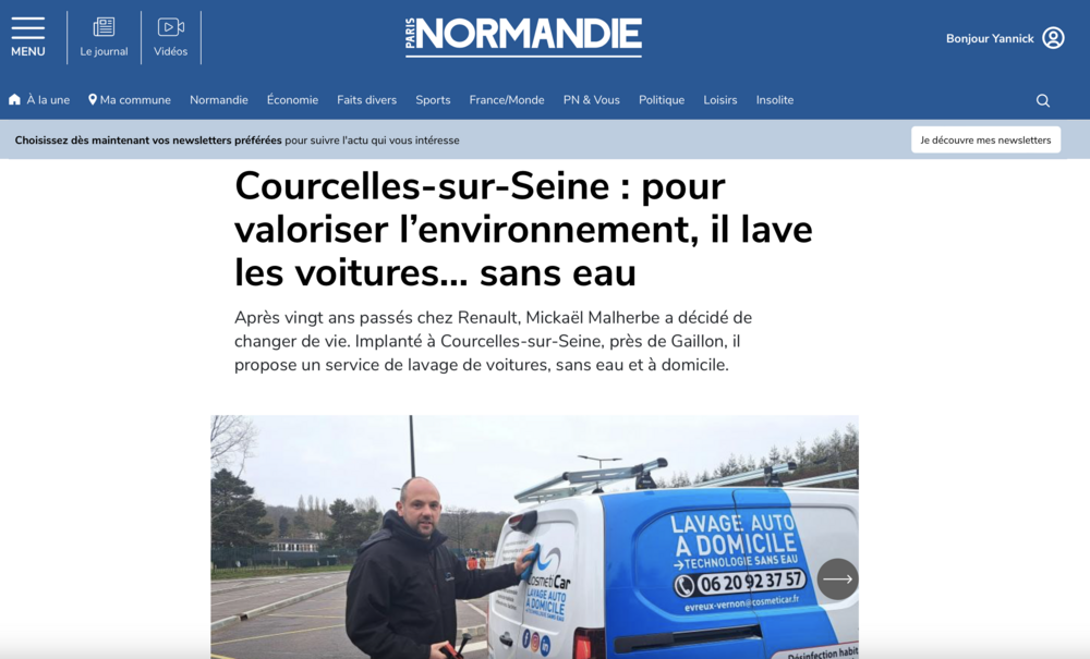 On parle de nous sur Paris Normandie ! 