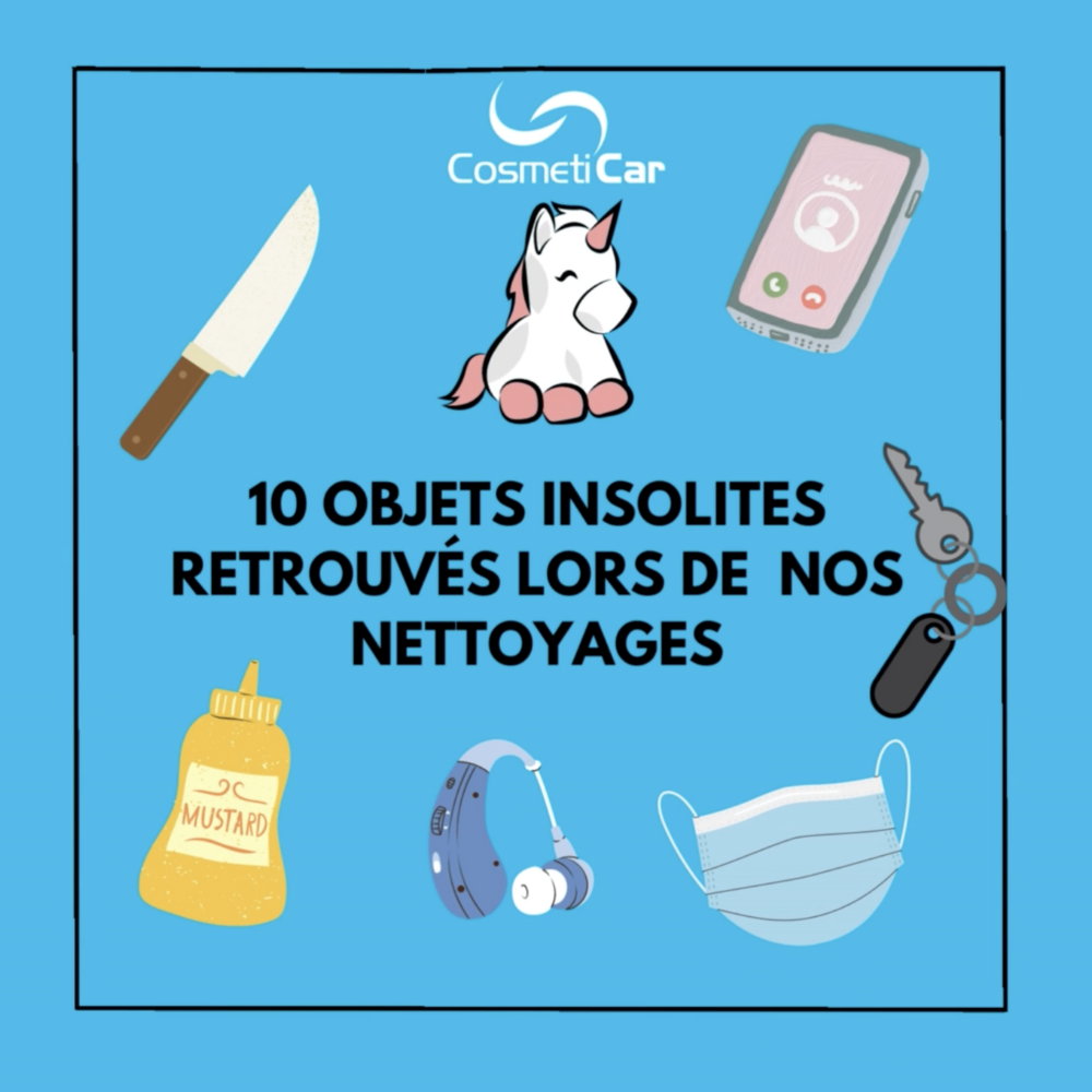 Top 10 des objets insolites retrouvés lors de nos nettoyages de voiture