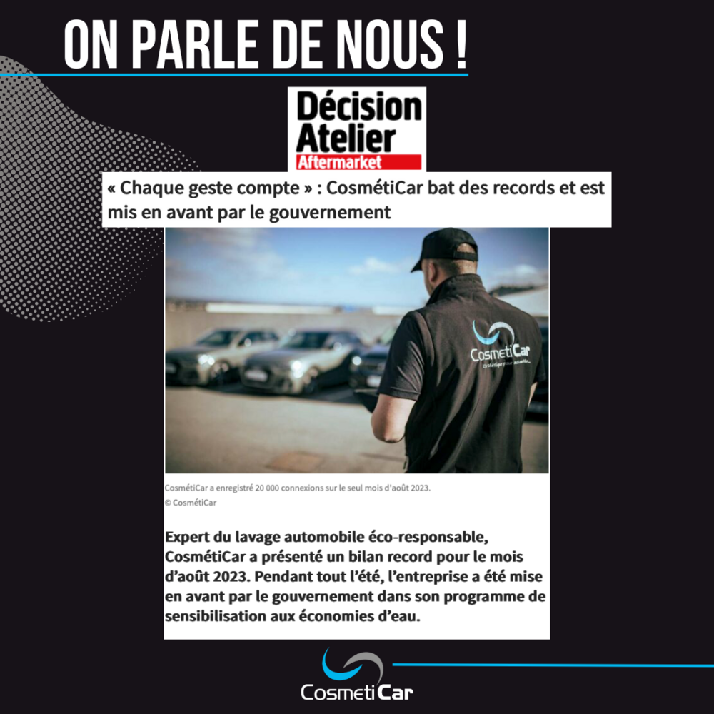 On parle de CosmétiCar dans Décision Atelier