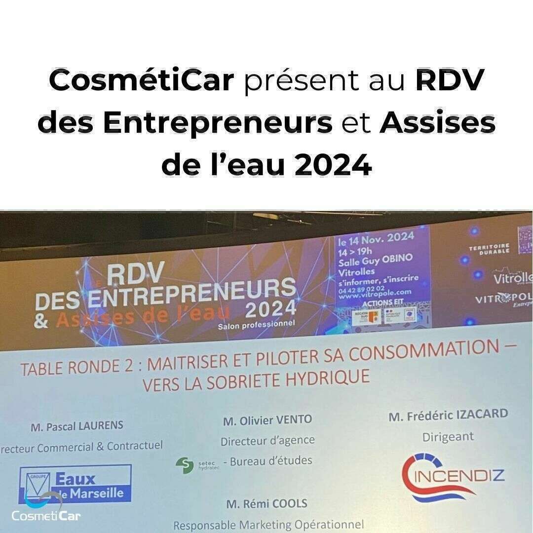 cosmeticar present rdv entrepreneurs et assises de l'eau 2024