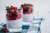 Pudding de chia nourrissant riche en fibres et protéines végétales