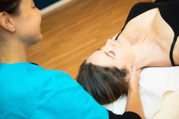 female osteopath baby blues