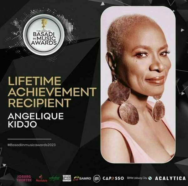 Afrique du Sud : Angélique Kidjo reçoit les "Basadi in Music Awards" 2023