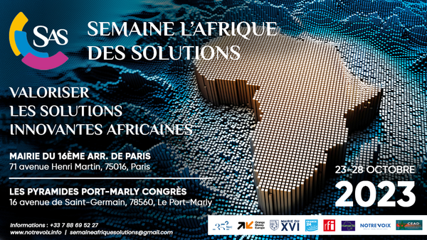 Semaine l’Afrique des Solutions, 23 au 28 octobre 2023 à Paris : le visuel officiel !