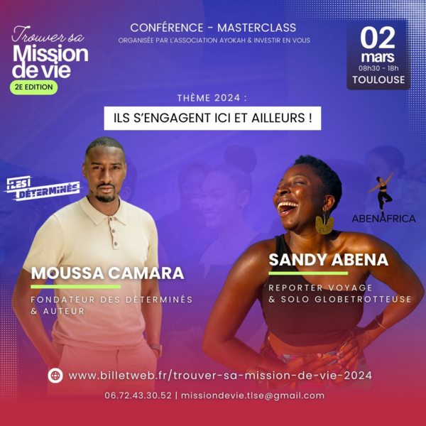 2ème édition "Trouver sa mission de vie" : 2 mars 2024 à Toulouse, rendez-vous inspirant et engageant
