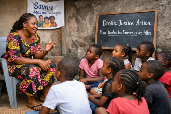 Journée des droits des femmes : à Kinshasa, une ONG éveille les consciences des plus jeunes