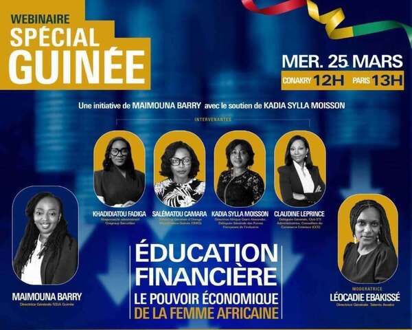 Webinaire Guinée 2026 : l’éducation financière au service des femmes