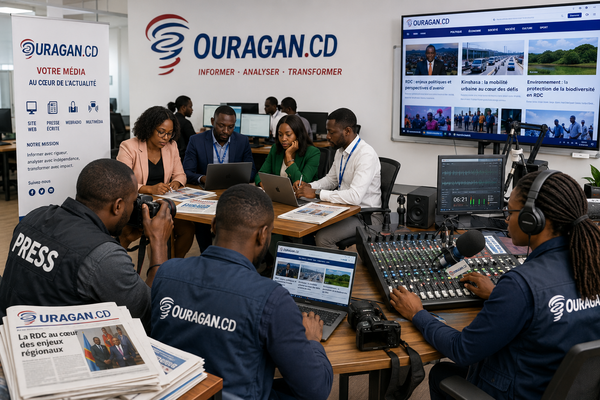 Ouragan : un média congolais qui fait entendre la voix de toute une nation