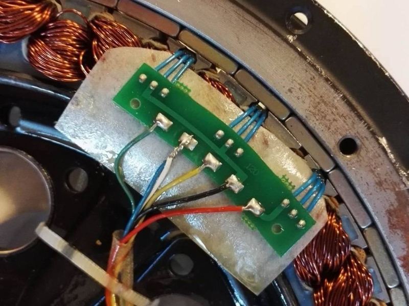 L'intérieur d'un moteur roue