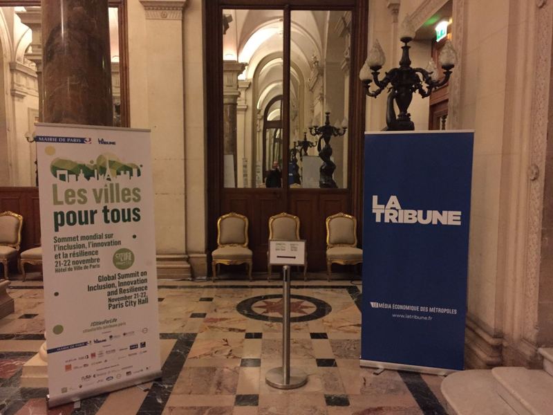 K-Ryole sélectionnée par La Tribune pour participer au salon Cities for Life à l'Hotel de Ville de Paris