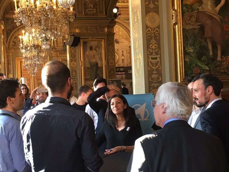 ...et de rencontrer du beau monde : Anne Hidalgo