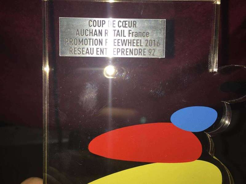Remise des prix de la Fête des Entrepreneurs du Réseau Entreprendre 92 : K-Ryole obtient le Trophée Coup de Coeur, décerné par Auchan Retail