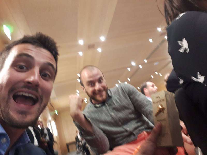 Après LE pitch : le trophée !