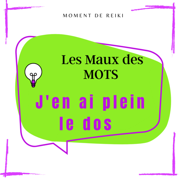 J'en ai plein le dos