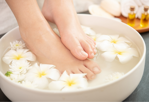 Les bains de pied